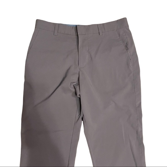 Skechers Light Grey Go Golf Nylon Performance Golf Flat Front Chino Pants - Picture 3 of 9